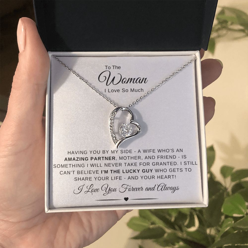 To The Woman I Love So Much - Having You By My Side - White Card - The Jewelry Page