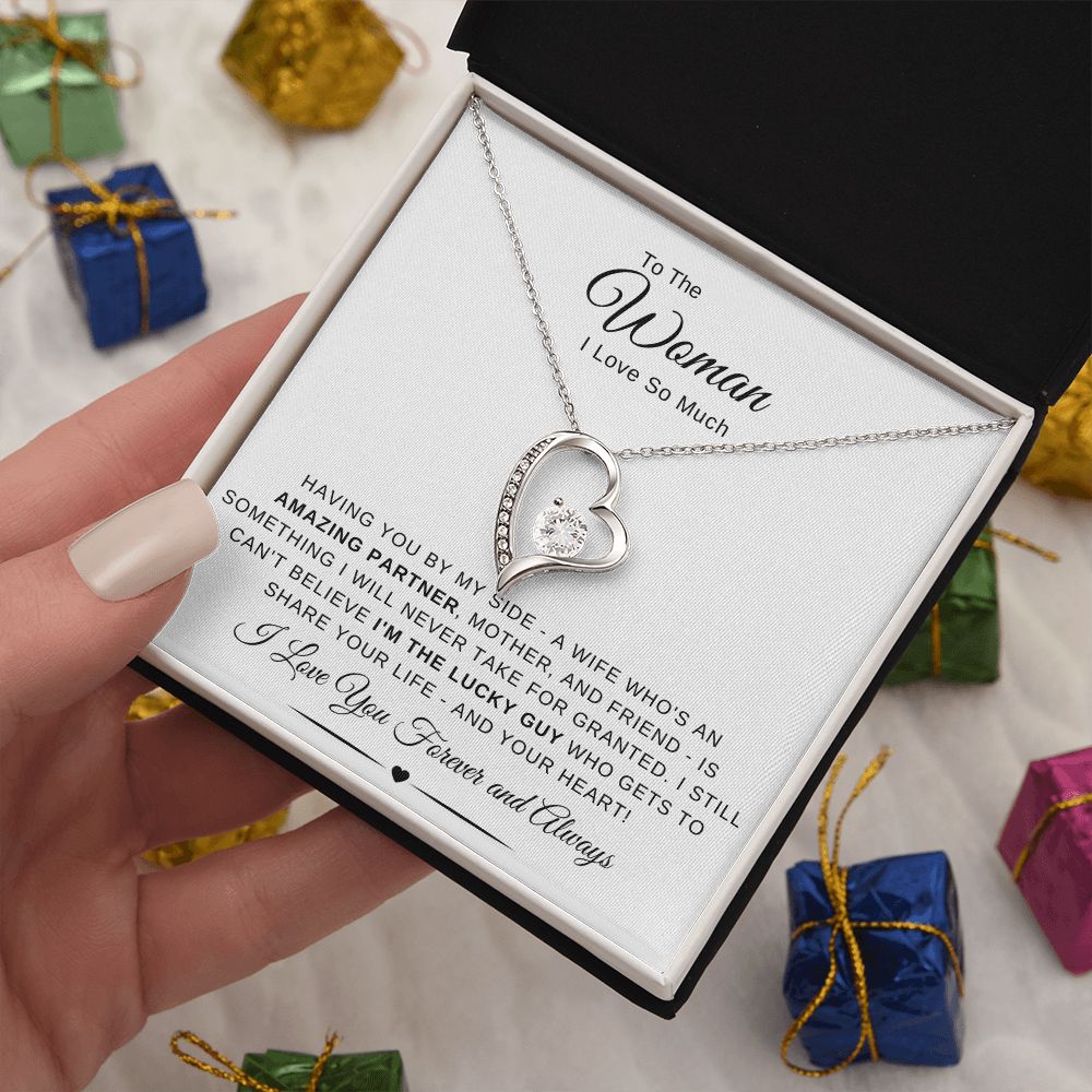 To The Woman I Love So Much - Having You By My Side - White Card - The Jewelry Page