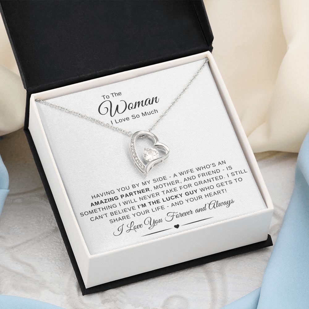 To The Woman I Love So Much - Having You By My Side - White Card - The Jewelry Page