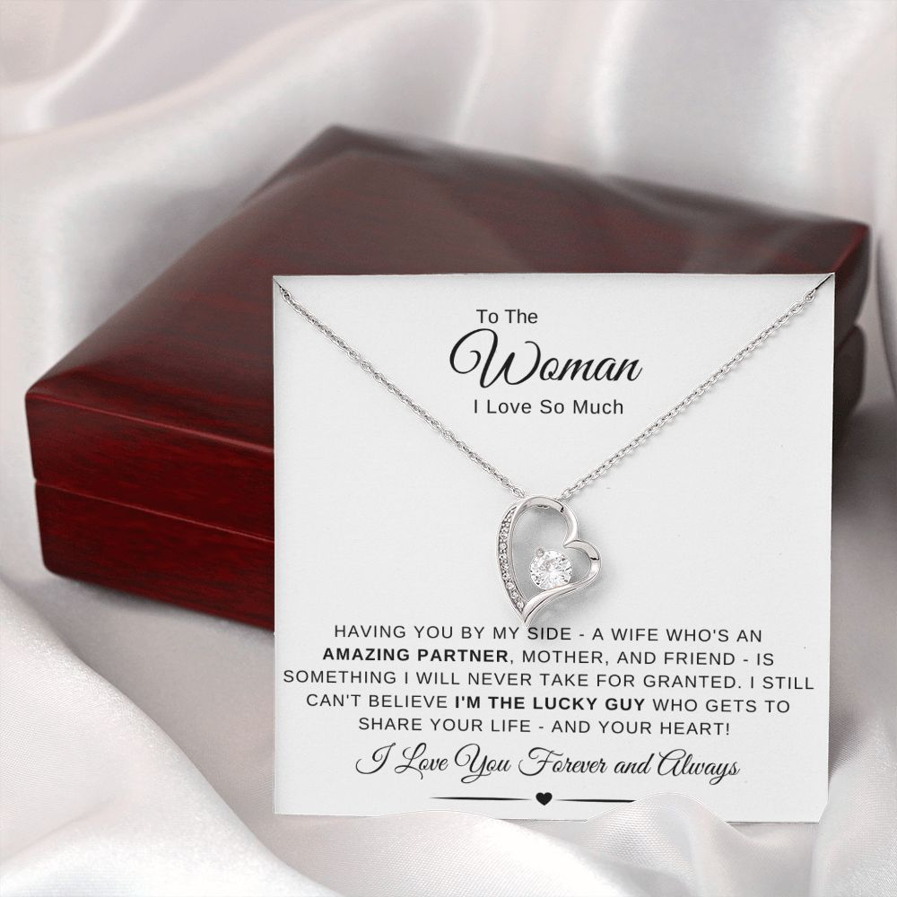 To The Woman I Love So Much - Having You By My Side - White Card - The Jewelry Page